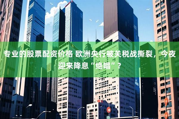 专业的股票配资价格 欧洲央行被关税战撕裂，今夜迎来降息“绝唱”？