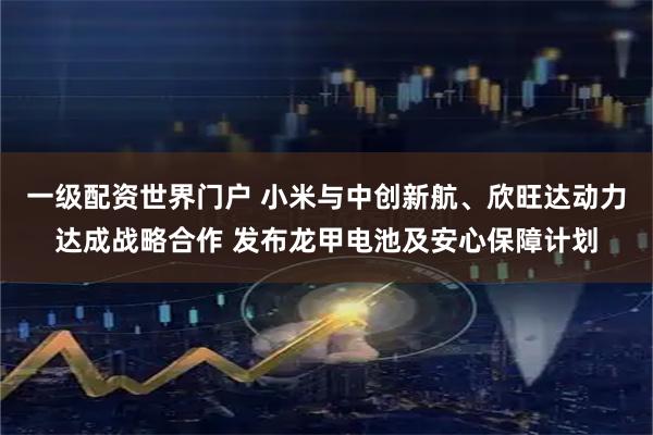 一级配资世界门户 小米与中创新航、欣旺达动力达成战略合作 发布龙甲电池及安心保障计划